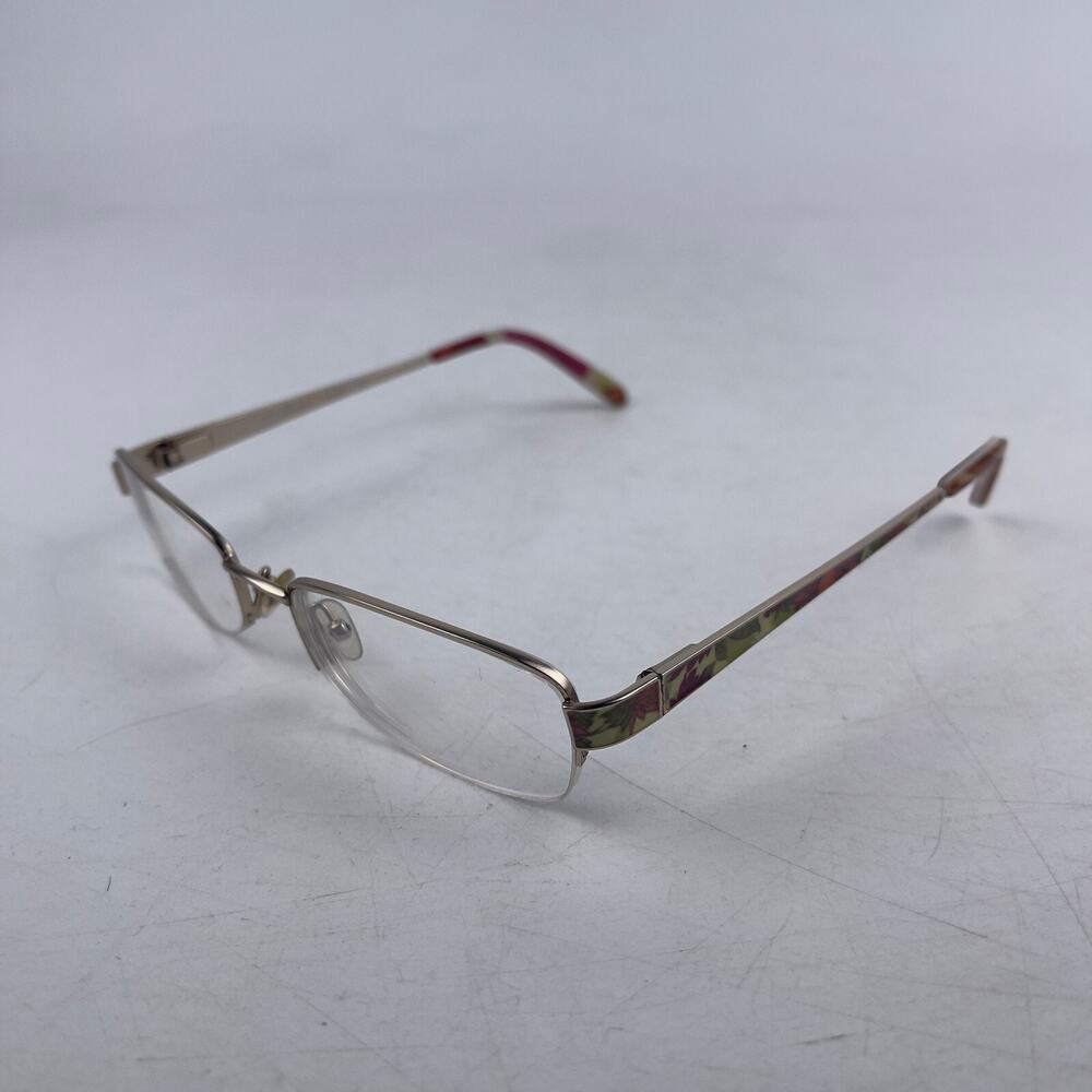 Vera Bradley Women's Eyeglasses Frame Brown Camouflage‎ Half Rim 52-18-135mm - Picture 4 of 13